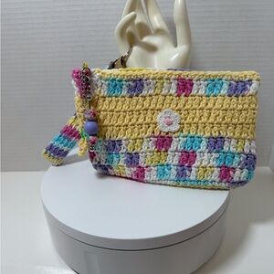 Colorful Crochet Pouch